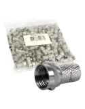 Conector Rosca RG59 F para Cabo Coaxial Antena