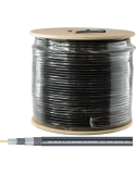 Cabo Coaxial RG6 67% Malha Preta 305 Metros