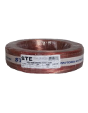 Cabo STE Paralelo Cristal Bicolor 2x12 AWG 14 100m Mil Cabos Som Polarizado