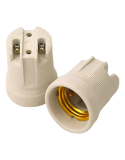 Bocal Soquete Receptáculo E-27 Porcelana Louça Borne