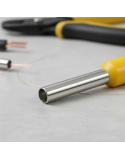 Conector Tubular Ilhós Terminal Pré-isolado 6mm Kit 10 Pçs