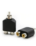Kit 10 Adaptador Rca Para Rca Duplo Divisor Y De Áudio Estéreo Para Tv Som Rádio Dvd