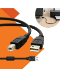 Cabo Usb Para Impressora Universal Hp Canon Epson Tipo B 2.0