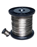 Bobina aço Inox para Cerca Eletrica 0,45 Mm 300 Metros